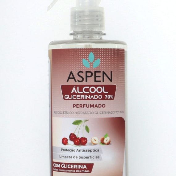 Álcool Glicerinado 70% - Cereja e Avelã - Spray 500 ml-0