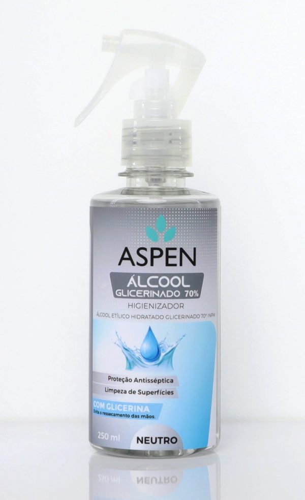 Álcool Glicerinado 70% - Neutro - Spray 250 ml-0