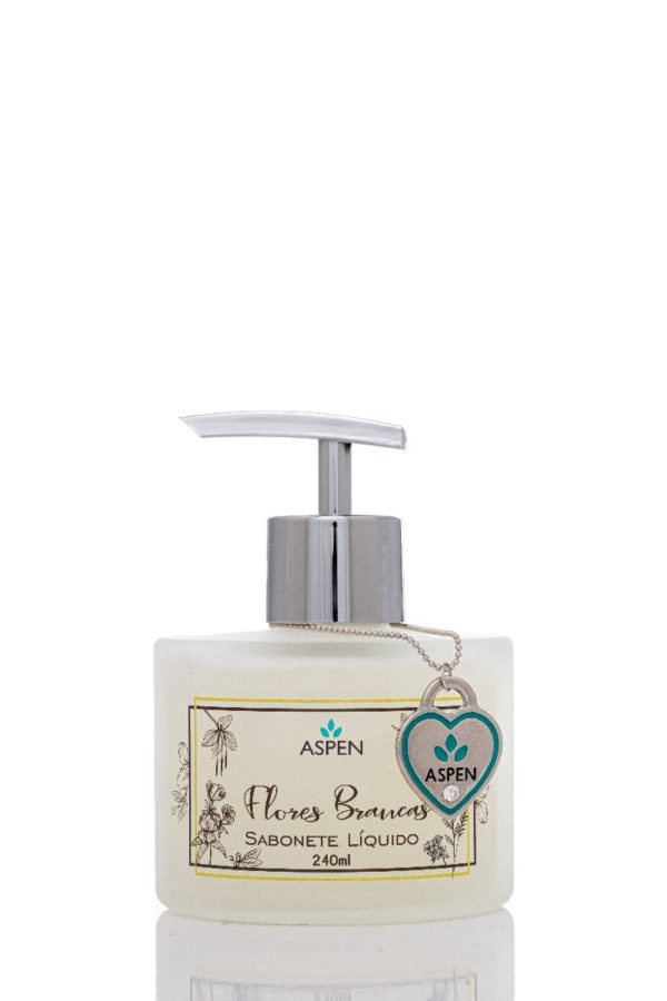 Sabonete Líquido - Fragrância Flores Brancas - Vidro 240 ml-0