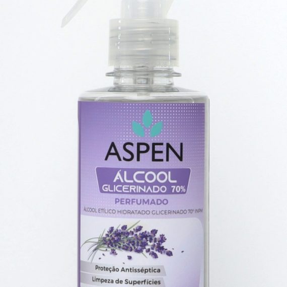 Álcool Glicerinado 70% - Pétalas de Lavanda - Spray 250 ml-0